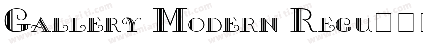 Gallery Modern Regu字体转换